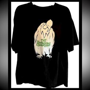 “The Hundreds” BLACK T Shirt XL BIG ugly Scary VULTURE Bird Print Mens Cotton XL